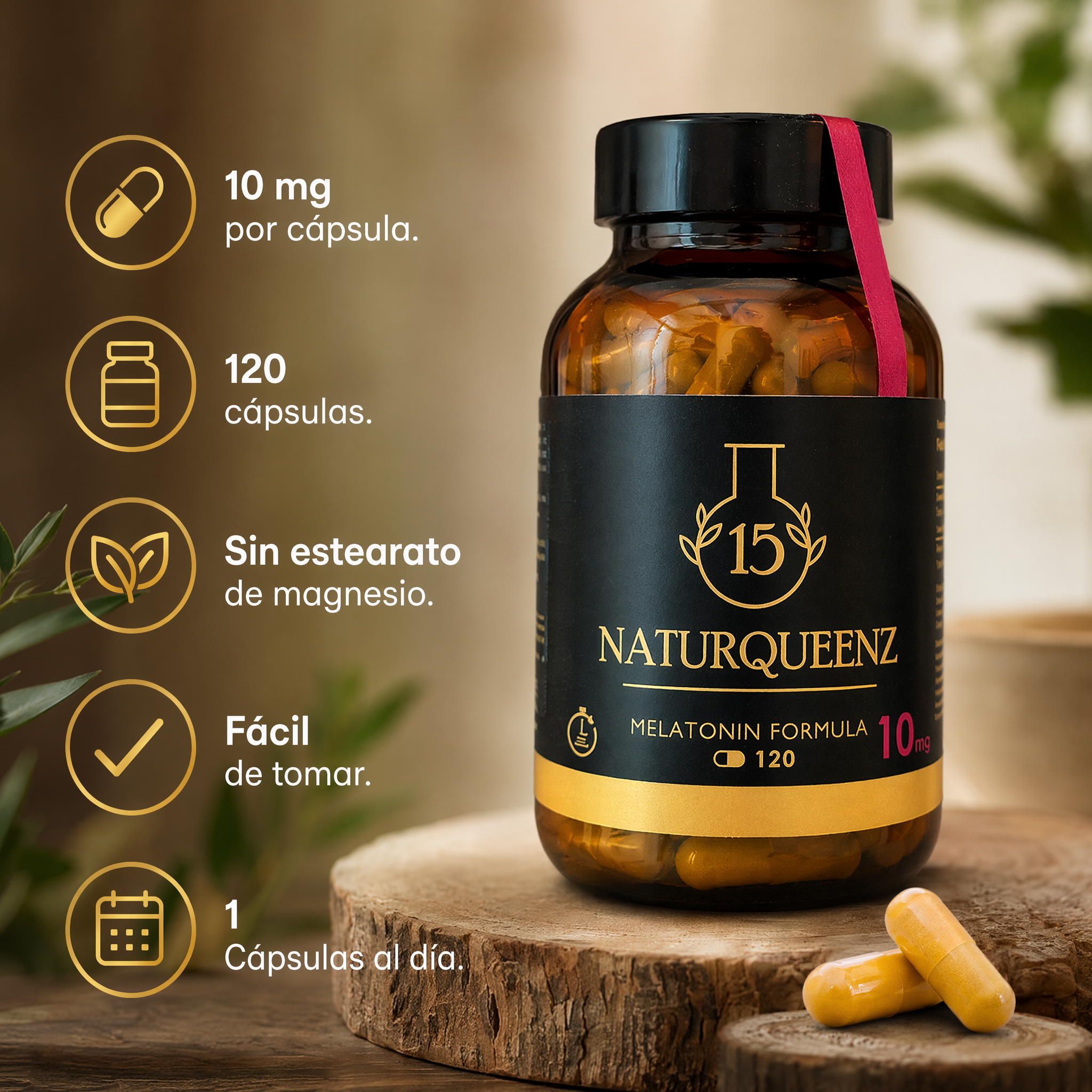 Melatonina 10 mg Naturqueenz: Tu Aliada Natural para un Descanso Profundo y Reparador
