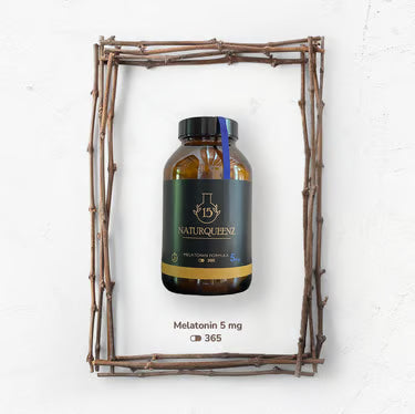 Melatonina 5 mg - 365 Cápsulas - Complemento de Melatonina pura 99% y natural para dormir bien - Time Release - Vit B6 - Naturqueenz