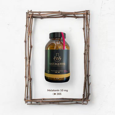 Melatonina 10 mg - 365 Cápsulas + Complemento de Melatonina pura 99% y natural para dormir bien - Time Release - Vit B6 - Naturqueenz